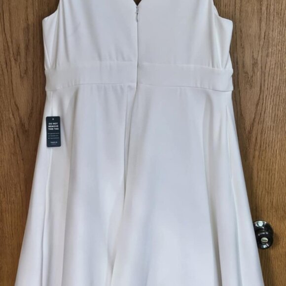 Torrid | Mini Woven Skater Dress | Wedding Dress | 12 | Ivory - Picture 5 of 8